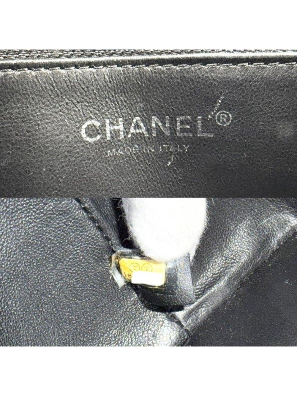 Chanel Handbag Quilted Medallion Tote CC Logo Shoulder Caviar Leather Black - Picture 5 of 10
